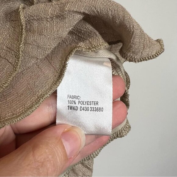 Valleygirl Womens Size AU 8 US 4 Taupe Smocked Ruffle Mini Skirt Pull On Neutral - Picture 7 of 8